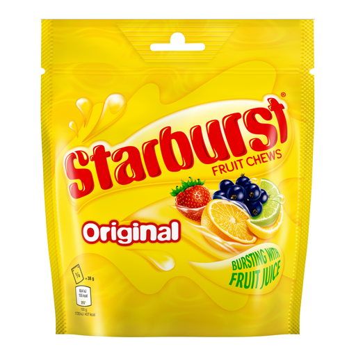 Starburst Original Fruits Flavoured Treat Bag Sweets 138g
