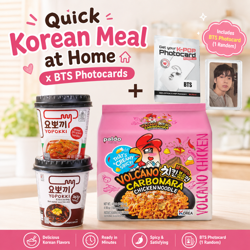 Korean Quick Meal Set x BTS Photocards