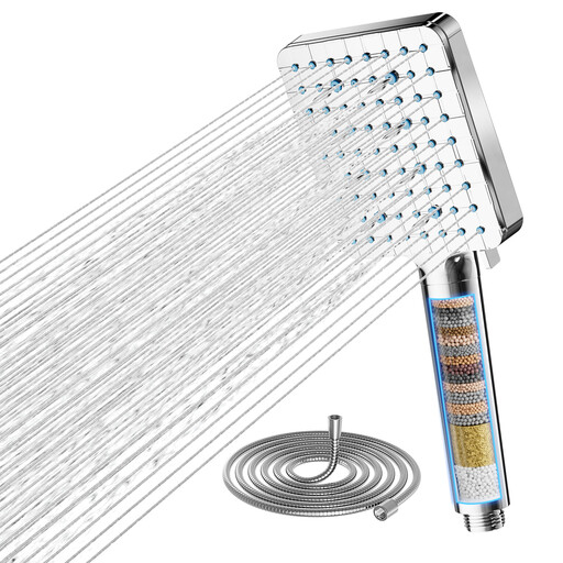 Cobbe Duschkopf mit Hartwasserfilter, Hochdruck-Duschkopf mit 20-Stufen-Filter