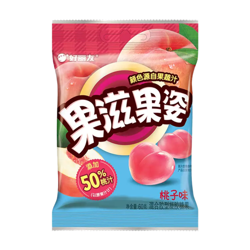 Orion Gummy Candy (Peach Flavor), 60g
