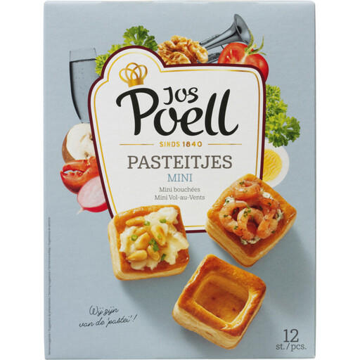 Jos Poell Mini Pies - 12 pcs, 84 g