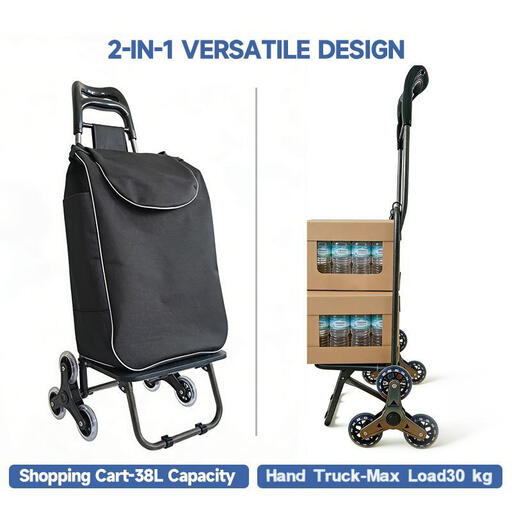 Strong bird 2026 New Ergonomic Handle Large-Capacity Shopping Trolley – Stair-Climbing Design