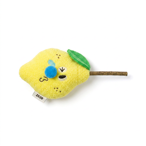Lemon-shaped cat toy with matatabi