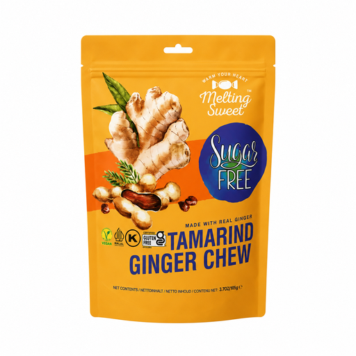 MELTING SWEET soft tamarind and ginger chews sugar-free 105 g