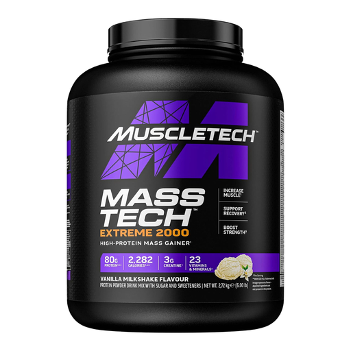 MuscleTech Mass Tech Extreme 2000 in der Geschmacksrichtung Vanilla Milkshake