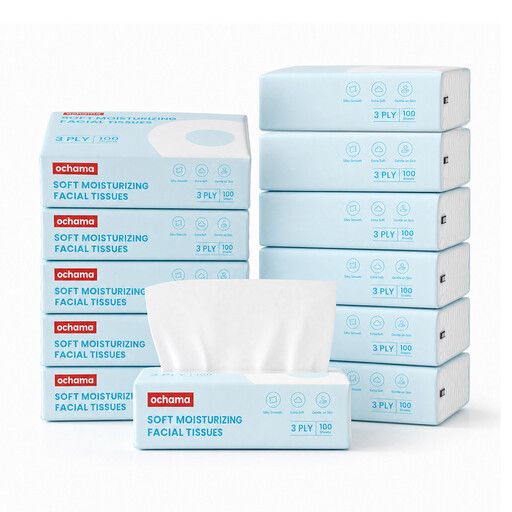 ochama Soft Moisturizing Facial Tissues, 1200 Sheets