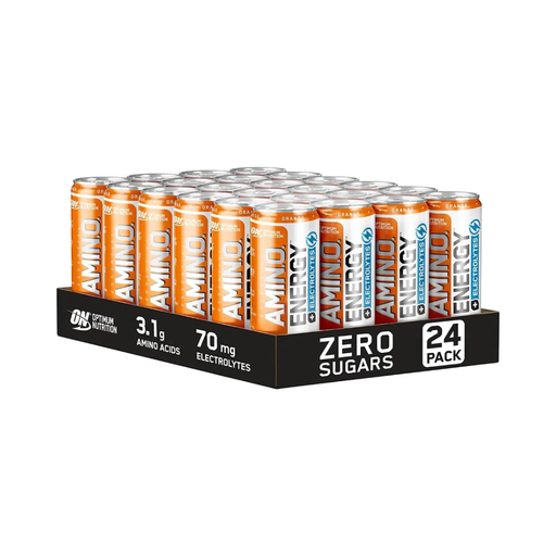 Optimum Nutrition Amino NRG + Electrolytes Orange 250ml (24 cans)