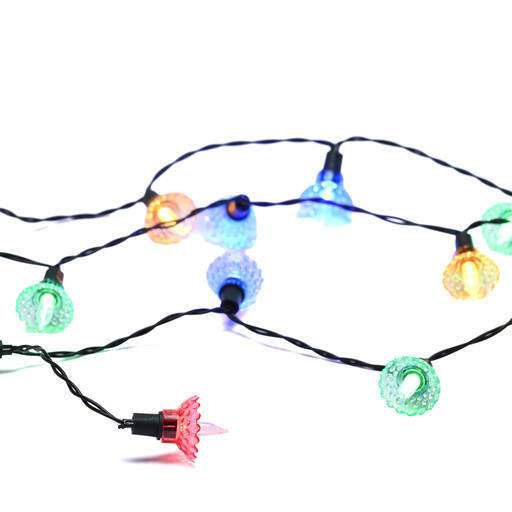 Festive 100 Flower String Lights - Multi