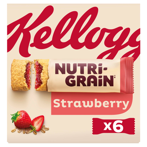 Kellogg's 草莓 Nutri-Grain 谷物棒，6 支装，222g