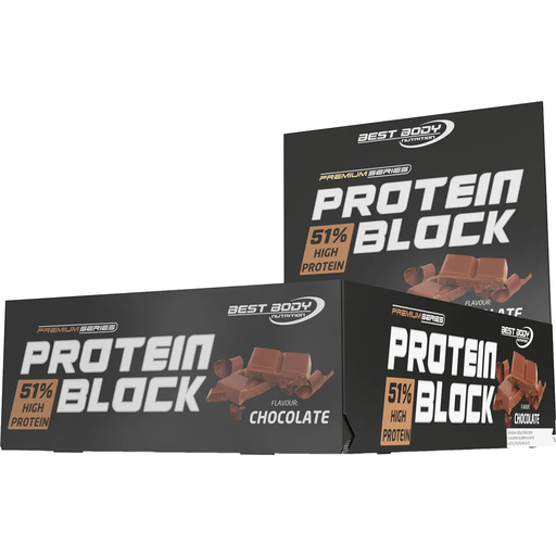 BEST BODY NUTRITION - Protein Block - 90g Bar, Flavor: Chocolate