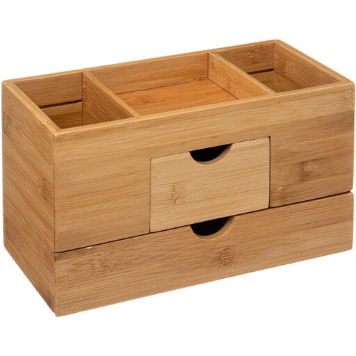 5five Bamboo 2-Drawer Organizer - 24 cm
