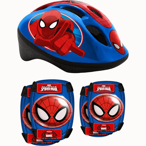 Marvel SPIDERMAN COMBO (Helmet + Knee & Elbow Pads)