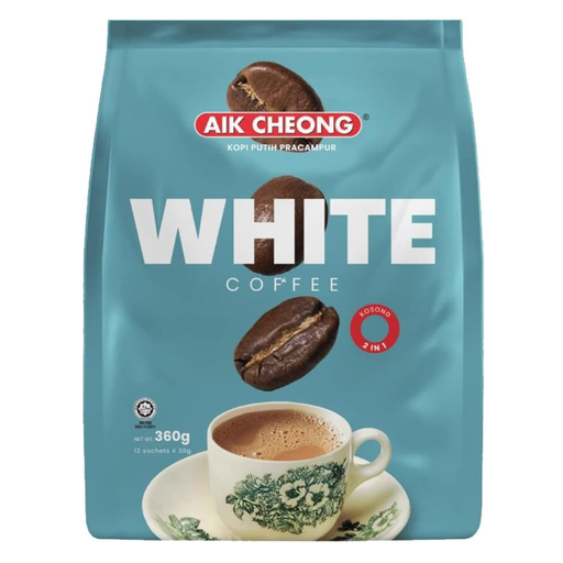 Aik Cheong 2-in-1 White Coffee Sticks, 12 × 30g