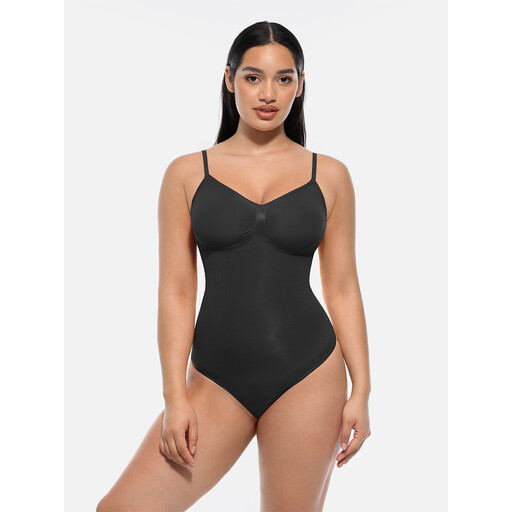 FeelinGirl Tummy Control Seamless Lightweight Thong Bodysuit