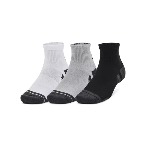 Under Armour Performance Tech 中性款三双装短袜 - 灰色
