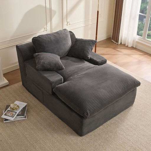 160 cm Chaise Lounge Chair, Boneless Couch
