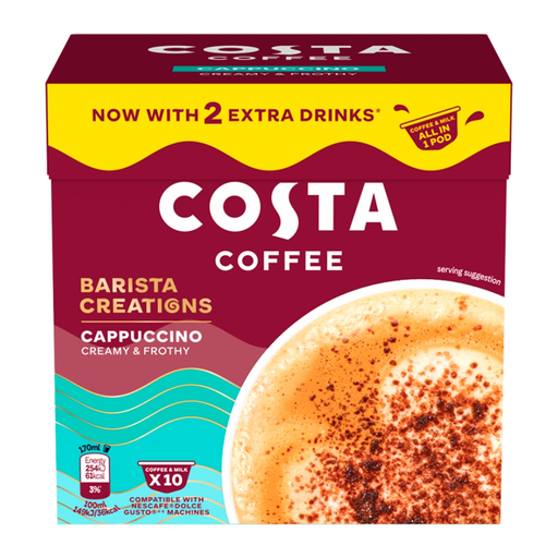 Costa Nescafe Dolce Gusto Compatible One Pod Cappuccino