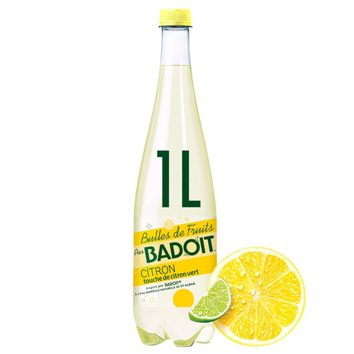 BADOIT 波多 柠檬味果味气泡水 1L