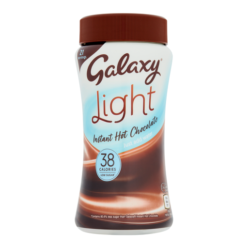 Galaxy Light Instant Hot Chocolate 210g container