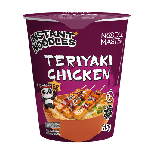 NOODLE MASTER Teriyaki Chicken Flavor Instant Noodles Cup, 65 g