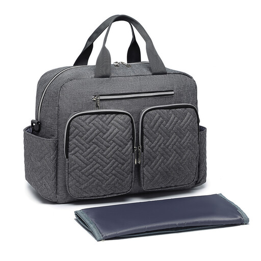 KONO Large Capacity Nappy Changing Bag Dark Grey