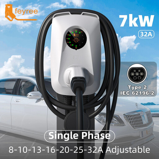 feyree 7KW EV Charger Type2 32A