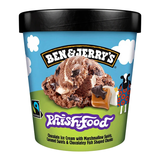 Ben & Jerry’s Phish Food ice-cream tub, 465 ml