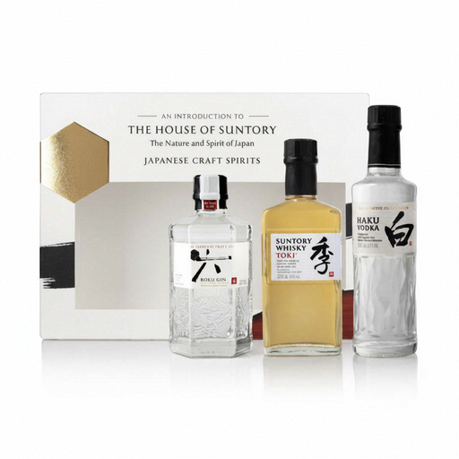 House of Suntory Roku Gin, Toki Whisky & Haku Vodka Gift Pack