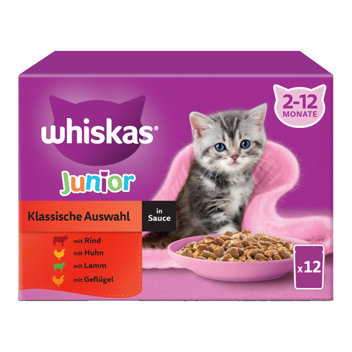 Whiskas Junior Classic Selection in Sauce 12 x 85g