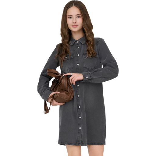 ONLY 15363237 FEMALE WASHED BLACK L