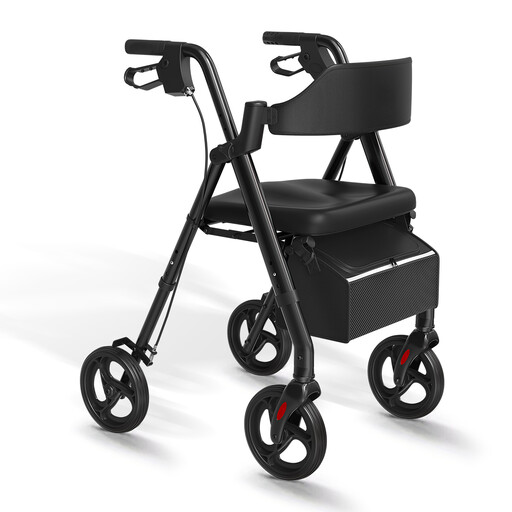 Carbon Steel Folding Lightweight Walker with Seat