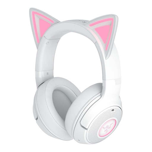 Razer Kraken Kitty V2 BT - Wireless Gaming Headset with Kitty Ears - White