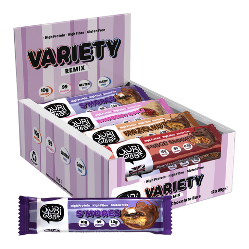 YuBi Bar Protein Nutrition Bar Protein Bars Mixed Variety Box - 12 x 35g