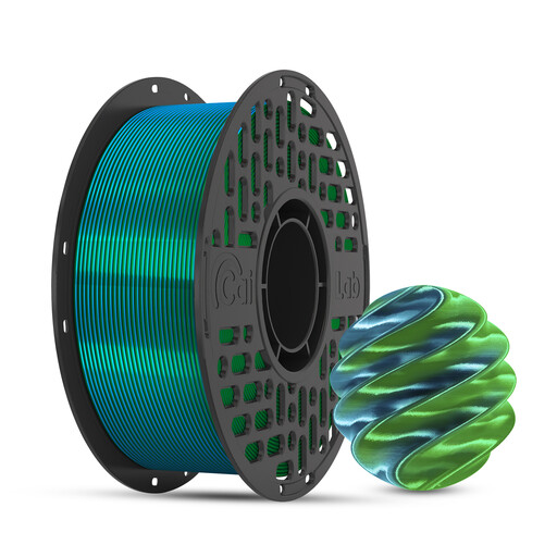 CAILAB 3D Printer Filament PLA Silk Dual Color - Blue&Green