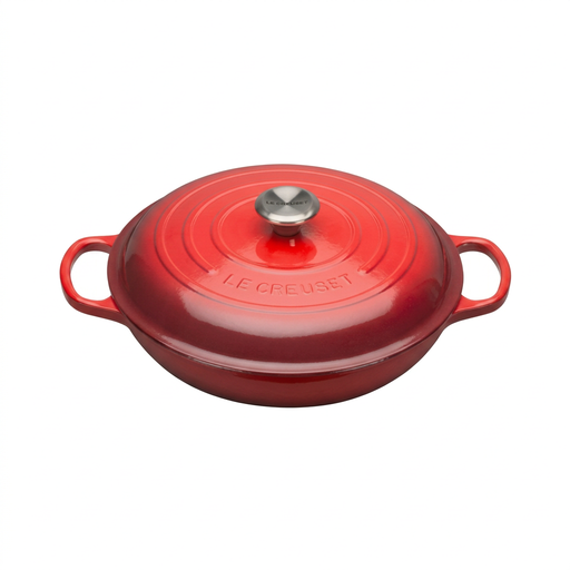 Le Creuset Gourmet Professional Cast Iron Casserole - 30cm, Cerise