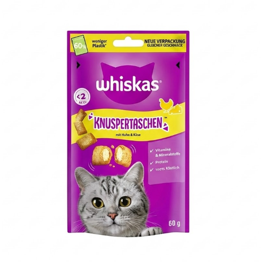 Whiskas Crunchy Pockets with Chicken & Cheese 60g