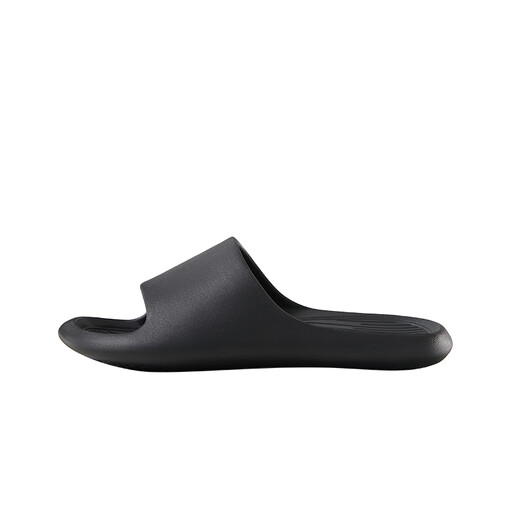 PUXI Banana Boat Slide Slippers Black Size 37-38 Unisex Minimalist Fashion