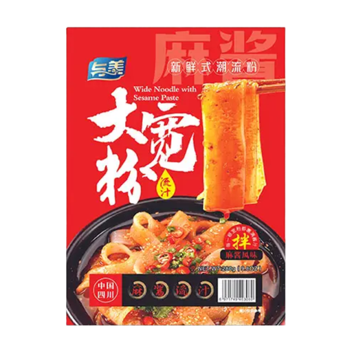 YuMei Wide Noodles with Sesame Sauce Flavor 280g