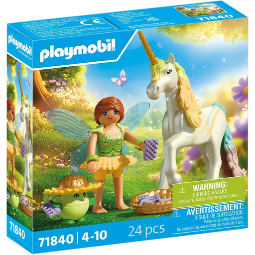 Playmobil 71840 Collectible Unicorn Rainbow Flower with Fairy