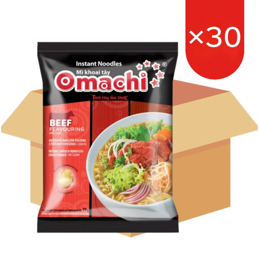 Omachi Instant Potato Noodle Stewed Beef 30x79g (1 box)