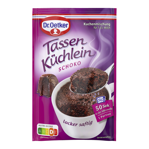 Dr. Oetker Tassenkuchen Chocolate Chip Mug Cake 55g