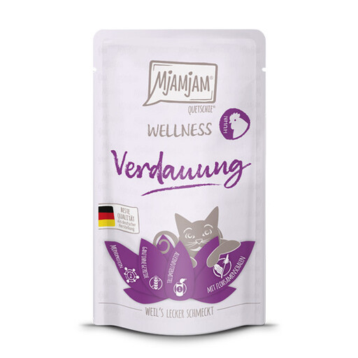 MJAMJAM Cat Wet Food Chicken Digestive Support Wellness 125g