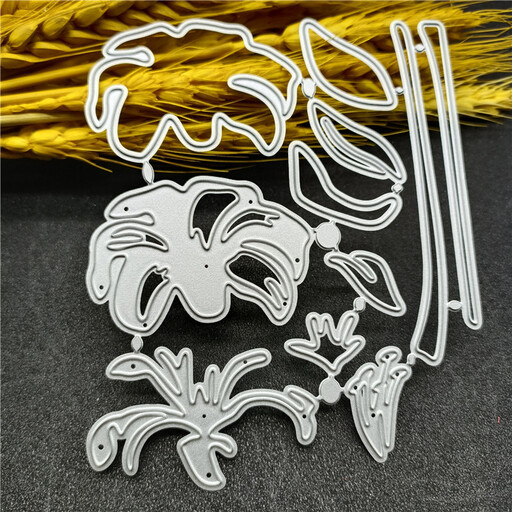 Lily cutting die for card making