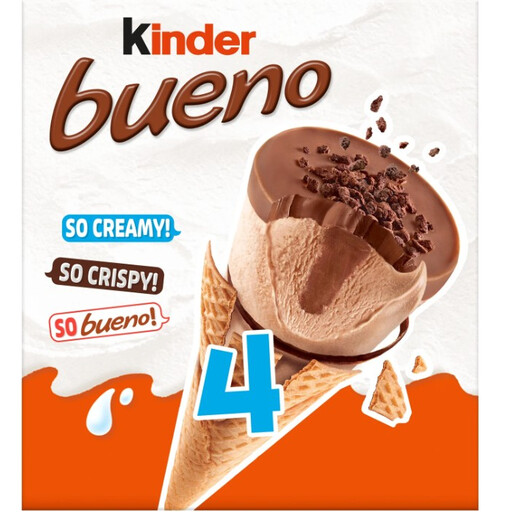 Kinder Bueno Cones, Hazelnuts & White Chocolate