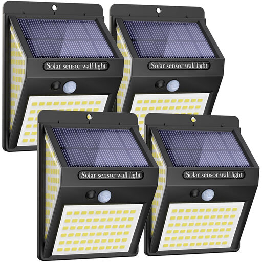 VIVREAL Solar Wall Lights, 4-pack 140Led