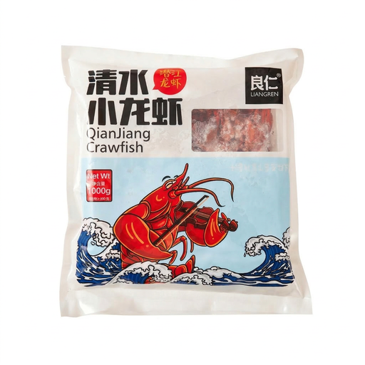 LIANGREN Frozen Cooked And Unseasoned Whole Crayfish 1kg