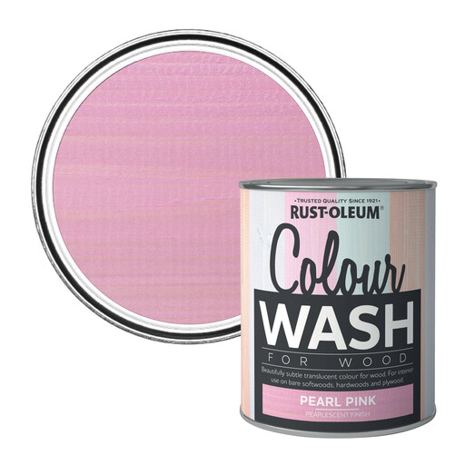 Rust-Oleum Colour Wash Wood Finish Pearl Pink 750Ml