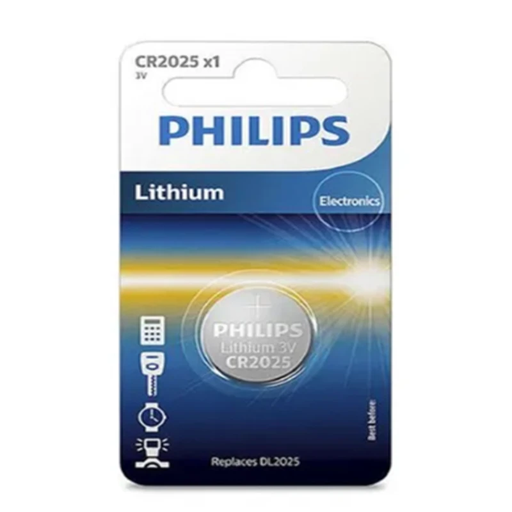 Philips CR2025/01B Lithium Coin Cell Battery