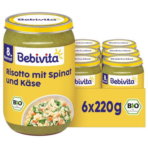 Bebivita Menu Cheese Risotto with Spinach
