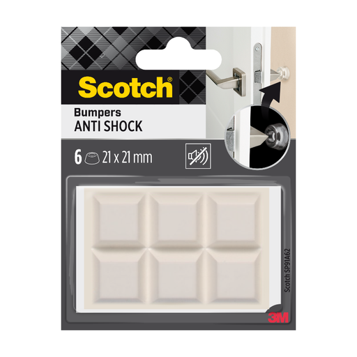 Scotch Translucent Square Adhesive Bumpers